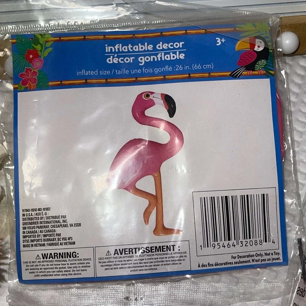 Pink Flamingo Bundle Tropical Fun Décor Luau Party Decorations (New)